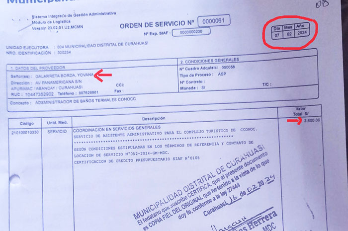 Alcalde Gorky LeÃ³n no aclara sobre contrataciÃ³n de su pareja sentimental en Municipio de Curahuasi